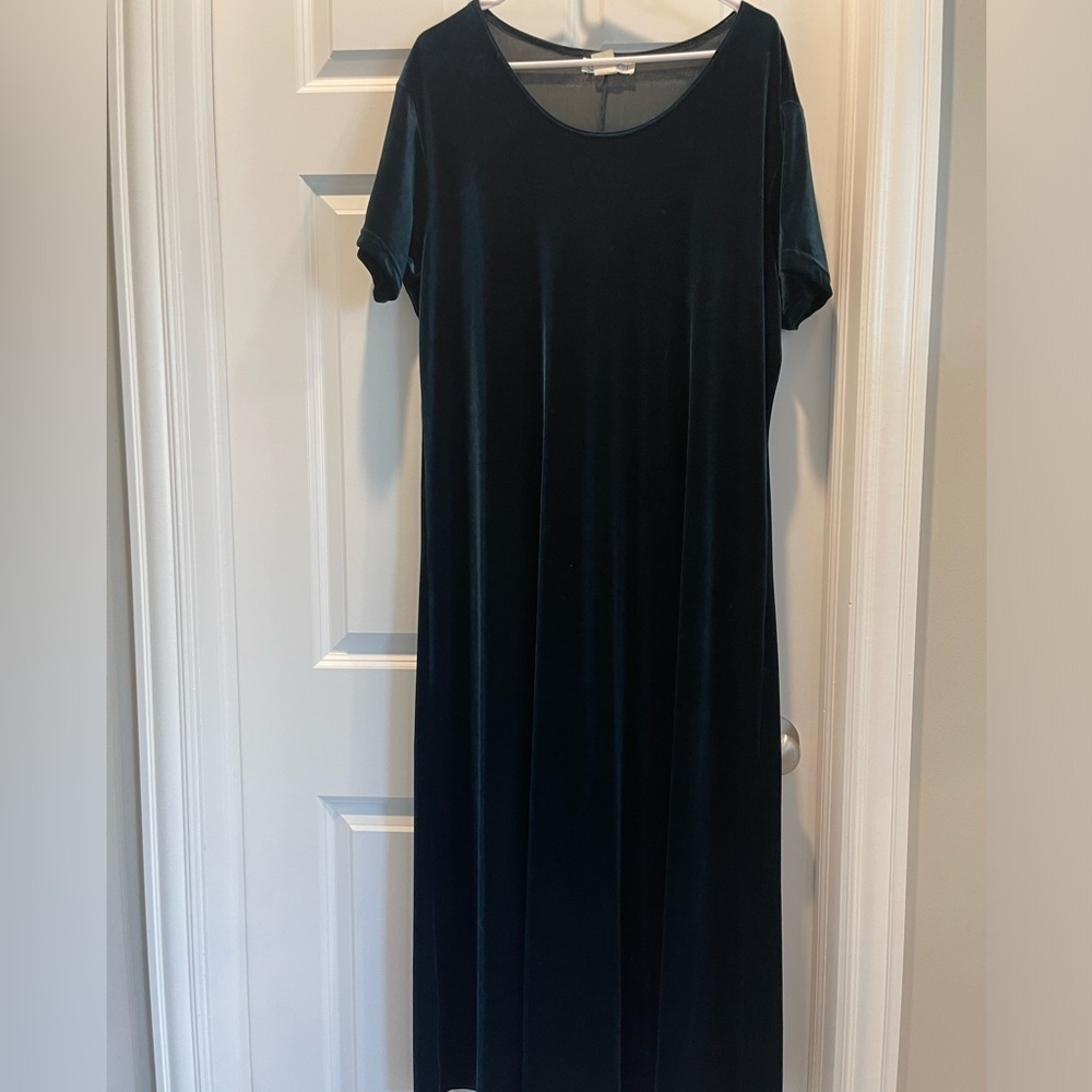 Impressions Velvet Emerald Dress XXL